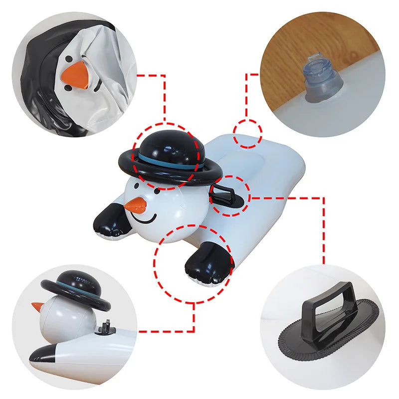 Snowman sled details