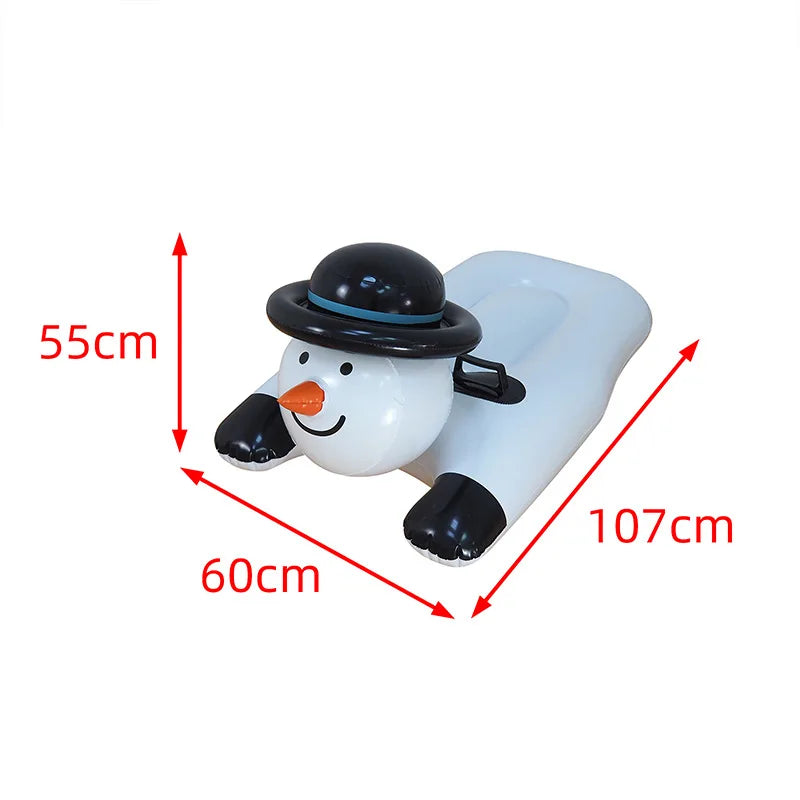 Snowman sled size 107 x 60 x 55 cm