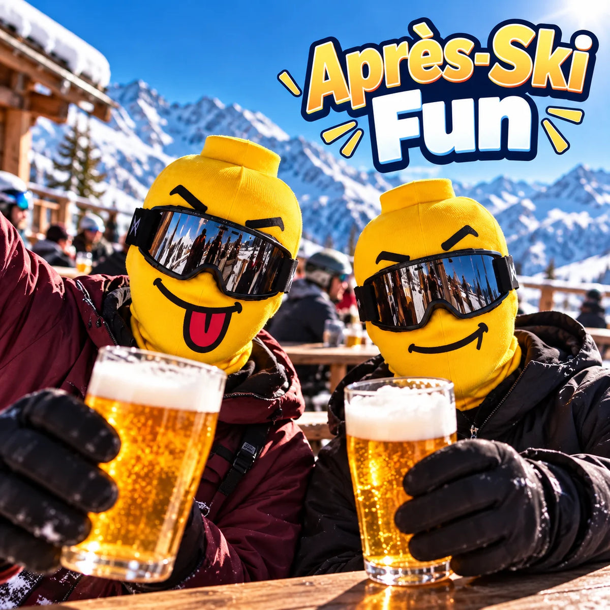 Funny ski mask details