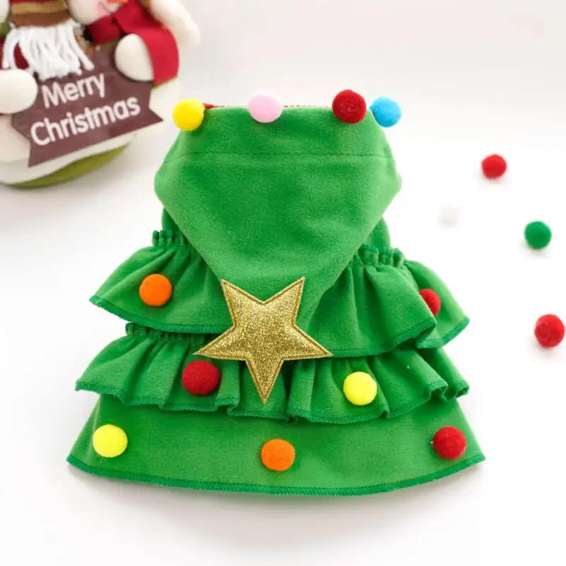 Back of the green costume with gold star
