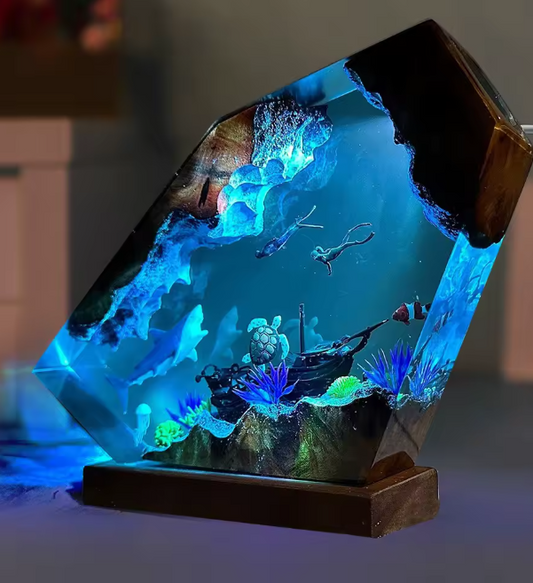 HANDMADE OCEAN LAMP BY LUKE