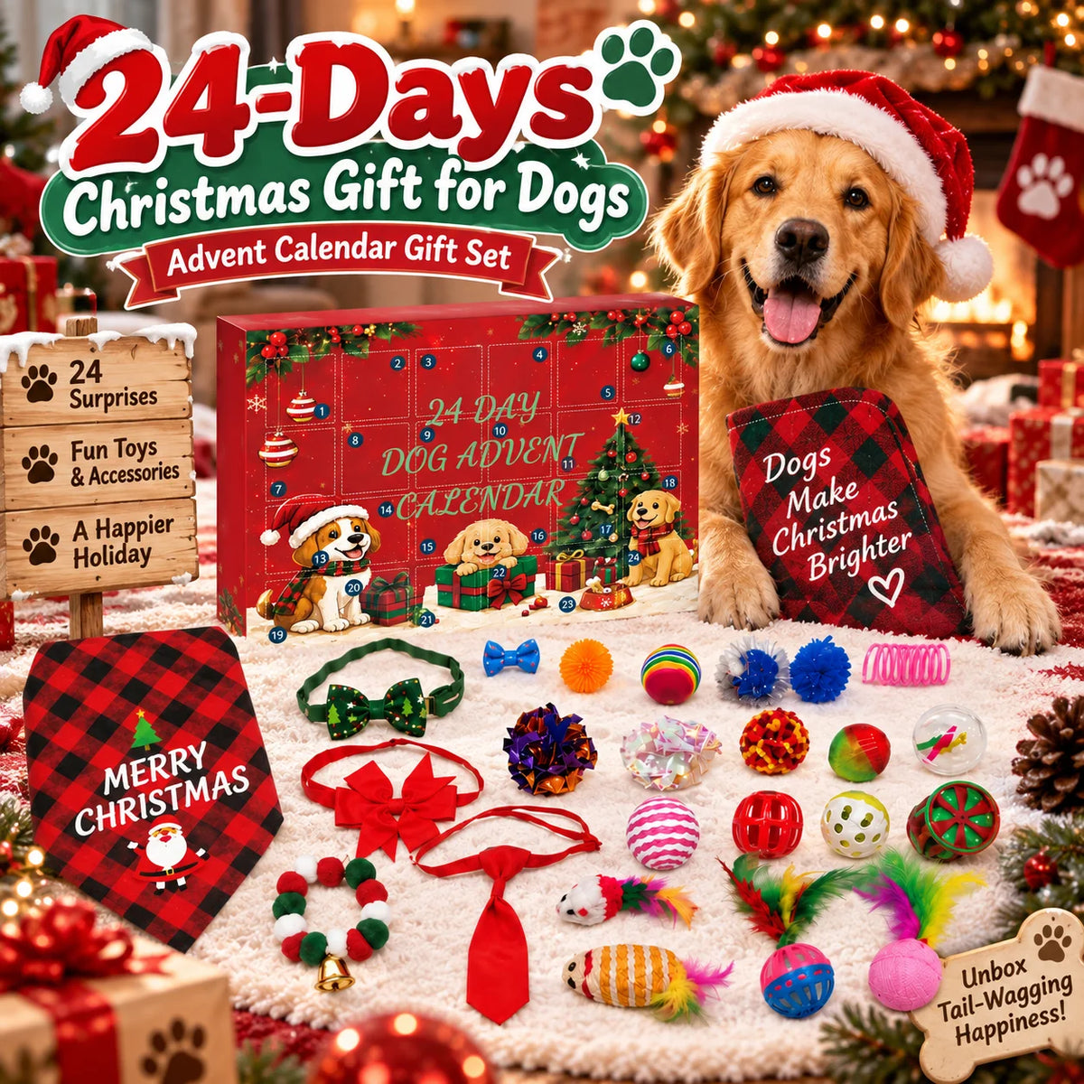 Dog advent calendar contents